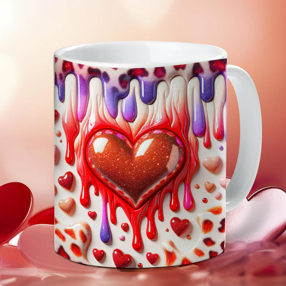 Κούπα με 3d εκτύπωση καρδιά 4