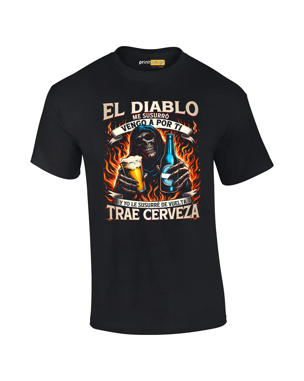 Tshirt - El diablo trae cerveza